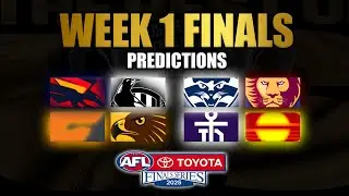 FINALS WEEK 1 AFL TIPS + PREDICTIONS 2025