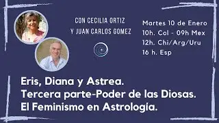 Eris, Diana, Astrea. Tercera parte Poder de las Diosas. El Feminismo en Astrología Cecilia Ortiz
