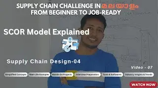 Master the SCOR Model with a Simple Example #malayalam #supplychaincareers