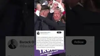 Barack Obama reacts to Trump assassination attempt