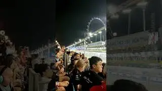 My first Formula 1 experience, and it's at the Pit Grandstand!😍😱 #F1 #Formula1 #singaporegrandprix