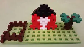 plus plus blocks: Barn