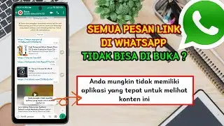 Mengatasi link pesan whatsapp yg tidak bisa di buka | you do not have permission to access the file