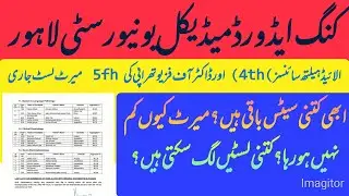 KEMU ahs 4th Merit list 2022|KENU Merit list 2022|Students Bews