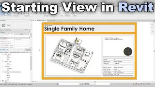 Starting View in Revit - Revit Tutorial