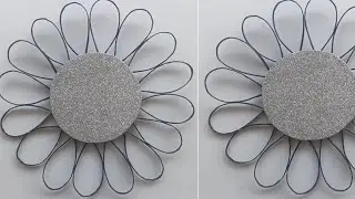Esthetic wall decor ideas using west cardboard / craft video for home decor / paper wall hanging 