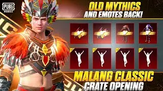 😍NEW CLASSIC CRATE OPENING IN PUBG | OLD MYTHICS ARE BACK | MALANG EMOTE GIVEAWAY | 🔥PUBG MOBILE🔥