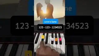 Love Is Gone (Easy Piano Tutorial) #shorts #piano #pianotutorial