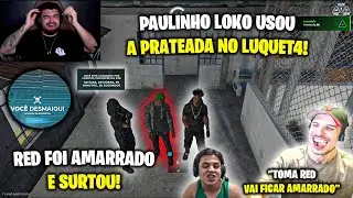 PAULINHO o LOKO usou ARMA PRATEADA no LUQUET4 e ele SURTOU😱AGORA É GROTA vs BOPE! GTA RP