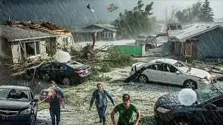 Chaos in Colorado USA today, hail storm paralyzes the entire city of Fort Collins!