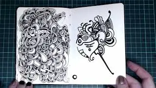 Doodle Sketchbook Flip Through 6: Paperchase Agenzio Sketchbook