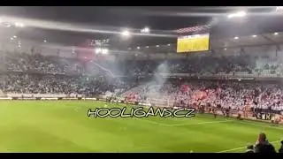 Union berlin fans fire firework to Malm&ouml; fans
