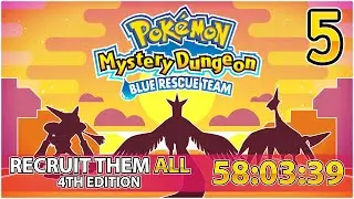 Pokemon Mystery Dungeon: Blue Rescue Team Recruit em All Speedrun #4 in 58:03:39 (Part 5)