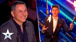 Comedy, a unicycle and knives... OH MY! | Auditions | BGT 2022