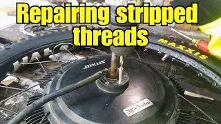 How to repair stripped threads on hub motor