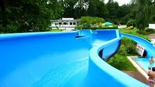 blaue Riesenrutsche :: Freibad-Rutsche | Badepark Elmshorn
