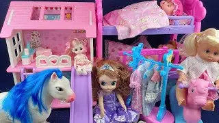 10 Minutes Satisfying with Unboxing Barbie Villa Playset,Doll Horse Set Toys Review | ASMR
