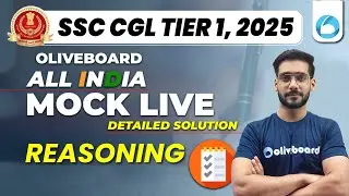 Oliveboard 1 - 2 March SSC CGL Reasoning Mock Test 2025 With Solutions