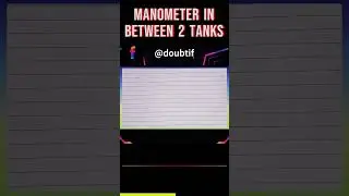 The manometer shown below is used to measure the difference in water level between...| Doubtify JEE