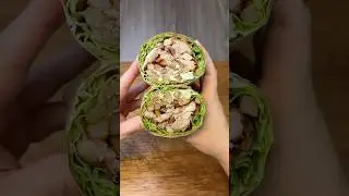 Leftover chicken wing wrap