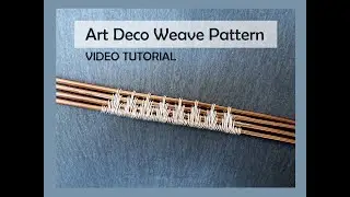 Art Deco Weave Pattern Wire Wrapping Tutorial