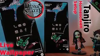 Demon Slayer - Tanjiro Amoled Live Wallpaper & Homescreen setup - Customise like a Pro - Ep37