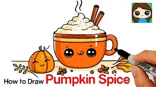 How to Draw a Pumpkin Spice Latte Easy