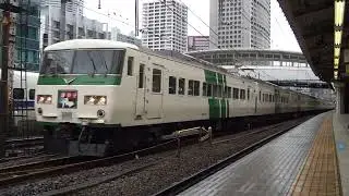 特急踊り子104号 185系A5　田町駅通過