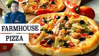 domino's style home made pizza  | घर पर फार्म हाउस पिज्जा बनाने की विधि |  | Chef Ajay Chopra
