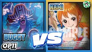 [OP-11] Buggy vs Blue Yellow Nami | One Piece TCG Gameplay & Commentary