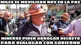 CENTRAL OBRERA BOLIVIANA ANUNCIAN MOVILIZACIONES VAN CONTINUAR HASTA ANULAR DECRETO 5503..