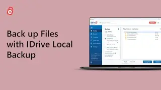 How to Back Up Files/Folders to Local Storage Devices | IDrive Local Backup