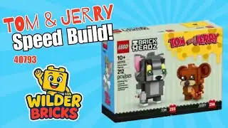 Timed Speed Build! LEGO BrickHeadz Tom & Jerry (Set 40793) &mdash; 212 Pieces!