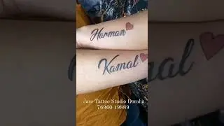 couple's tattoo goal ❤️.#jasstattoostudio #couples #viral #like #shorts #youtubeshorts #view #follow