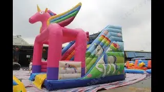 Latest 2024 Inflatable horse big bounce funcity indoor and outdoor kids and adults
