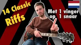 Makkelijke Gitaar Riffs voor beginners - 14 gitaarliedjes op 1 snaar