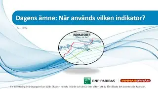 Tobbe Spekulerar - När används vilken indikator