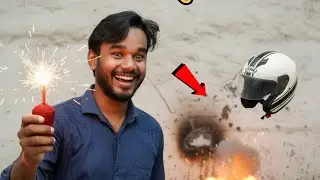 SUTLI BOMB 💣 VS HELMET 🪖 | FIRE 🔥 CRACKER | ये क्या हुआ ?.