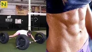 腹筋ローラーを超える技で体幹を超絶に追いこむ女性トレーニー【筋トレ】