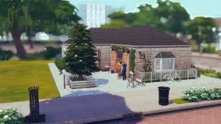 Building a Cozy Farm Shop & Cafe | Speedbuild Sims 4
