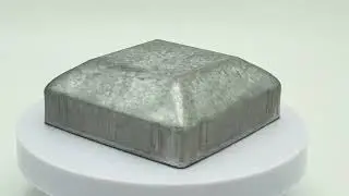 Aluminized Zinc Metal 4x4 Fence Post Cap Unpainted Original Color End Caps for Fencing