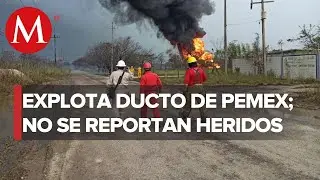 Reportan explosi&oacute;n en bater&iacute;a de Pemex en Huimanguillo; ya fue controlada