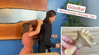 Goodtar Wood Therapy Massage Tool feels great with smooth wood #guashamassage #guashatool #guasha