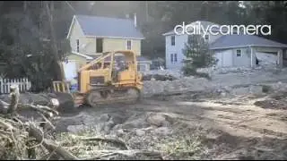 Senator Mark Udall visited Jamestown to assess the flood damage on Saturday, Sept. 29. Video by Jere