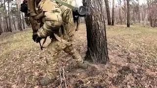 4K Footage International Legion Heavy firefight with russian forces backed by T-90 tank In Bakhmut