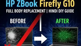 HP Zbook Firefly G10. topcover keyboard base replacement Full Repair Guide