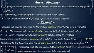 Upfront Meaning with Examples