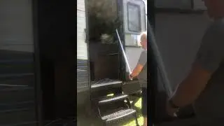 Hand rail for RV and handicapped