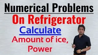 refrigeration numerical in hindi || numericals on refrigerator || air refrigeration cycle numericals