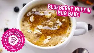 Blueberry Muffin Mug Bake - Bakedin's January 2020 Mug Baking Club